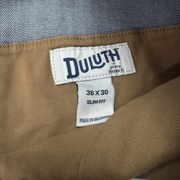 Duluth Trading Blue Denim Ballroom Double Flex Jeans Straight Leg Men's 38 X 30 - Picture 11 of 11